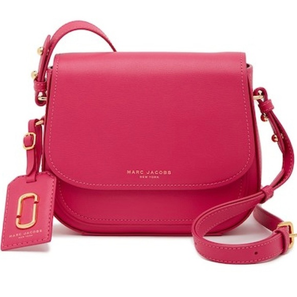 Marc Jacobs Handbags - Marc Jacobs Mini Rider Pink Leather Crossbody Bag